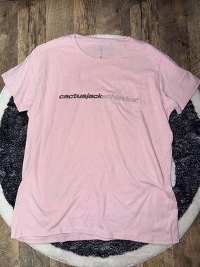 Cactus Jack Athletics Pink T-Shirt